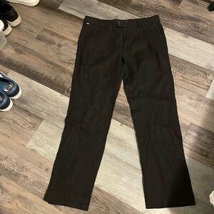 Burberry Black Dress Pants Classic Straight-Leg